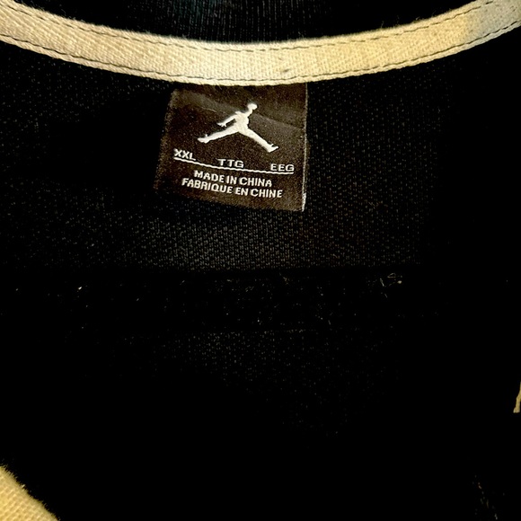EUC Michael Jordan 23 embroidered short sleeve black polo shirt. Size XXL. - Picture 3 of 4